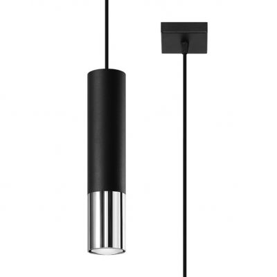 Lampa wisząca LOOPEZ 1 czarny/chrom (SL.0940)